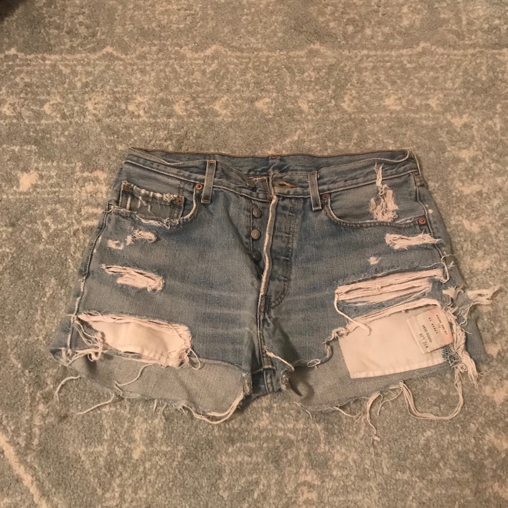 Levi jean shorts 501s